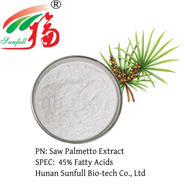 Extracto de Saw Palmetto de alta potencia 45% de ácidos grasos (Serenoa Repens) -Concentrado de alta calidad para la salud de la próstata y formulaciones avanzadas