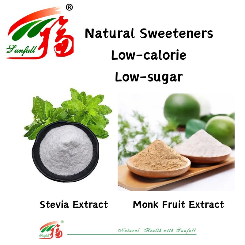 Sustituyentes naturales del azúcar Extracto de stevia con 80%-95% de esteviósidos y extracto de fruta de monje con 20%-60% de mogrosida V Edulcorantes naturales sin calorías
