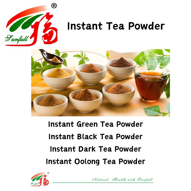 Mejor precio Buena solubilidad Muestra libre Polvo de té soluble en frío para bebidas Instantáneo Té verde/té negro/té oscuro/té oolong/té negro