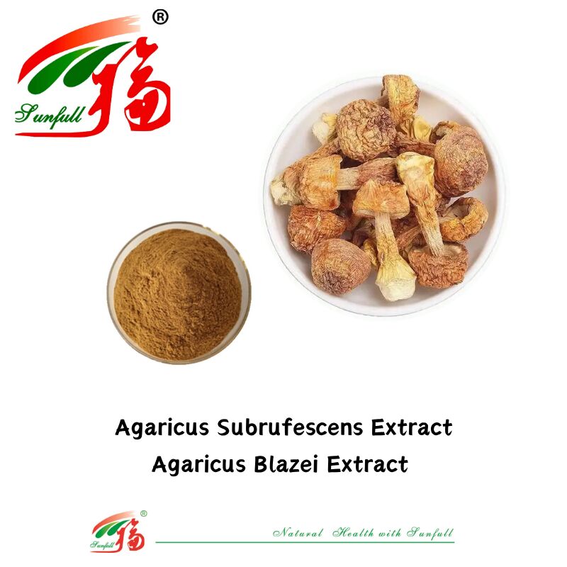 Hunan Sunfull Suplementos alimenticios Agaricus Subrufescens/Hericium Erinaceus/Antrodia/Cordyceps Sinensis/Coriolus Versicolor/Extrato de hongo en polvo