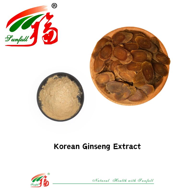 Fabricante Sunfull Muestra gratuita Medicina tradicional china HPLC orgánica 10% 80% Ginsenósidos Ginseng americano /Extracto de ginseng coreano /Extracto de Panax Ginseng