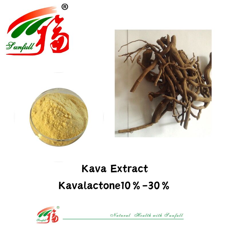 Hunan Sunfull Mejor precio Suplementos nutricionales ISO/Kosher Kavalactonas 10%-30% Polvo de extracto de kava para suplementos