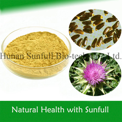 Extracto de cardo mariano 100% natural para la salud del hígado 80% Silimarinas 30% Silibinas