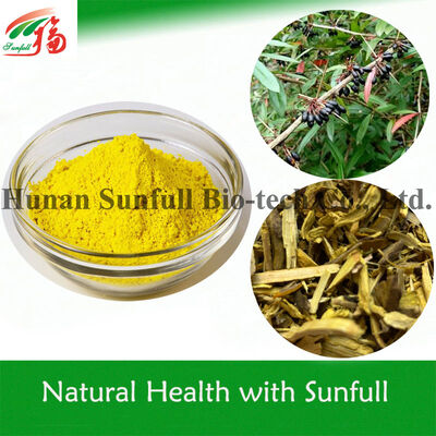 Extracto antibacteriano de clorhidrato de berberina en polvo cristalino amarillo de la especie Berberis (Barberry) con número CAS 633-65-8