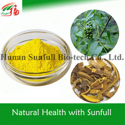 Extracto antibacteriano Berberina HCl Polvo cristalino amarillo de especies de Berberis (Agracejo) con número CAS 633-65-8